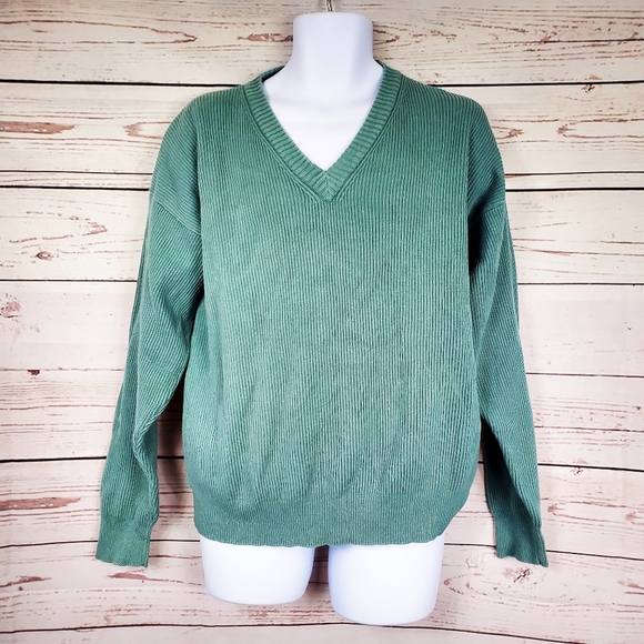 Eddie Bauer Other - Eddie Bauer ribbed knit v-neck pullover sweater XL